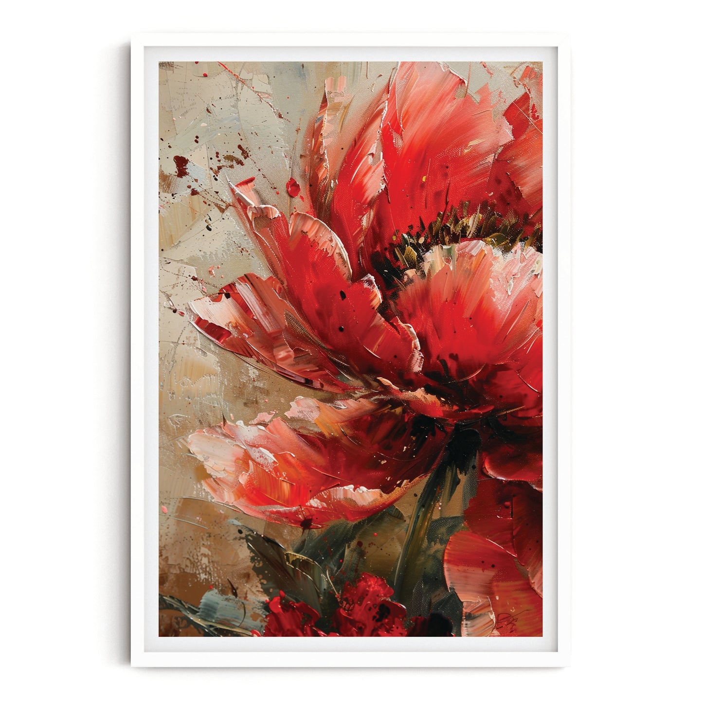 DARK PINK PEONY I I ART PRINT