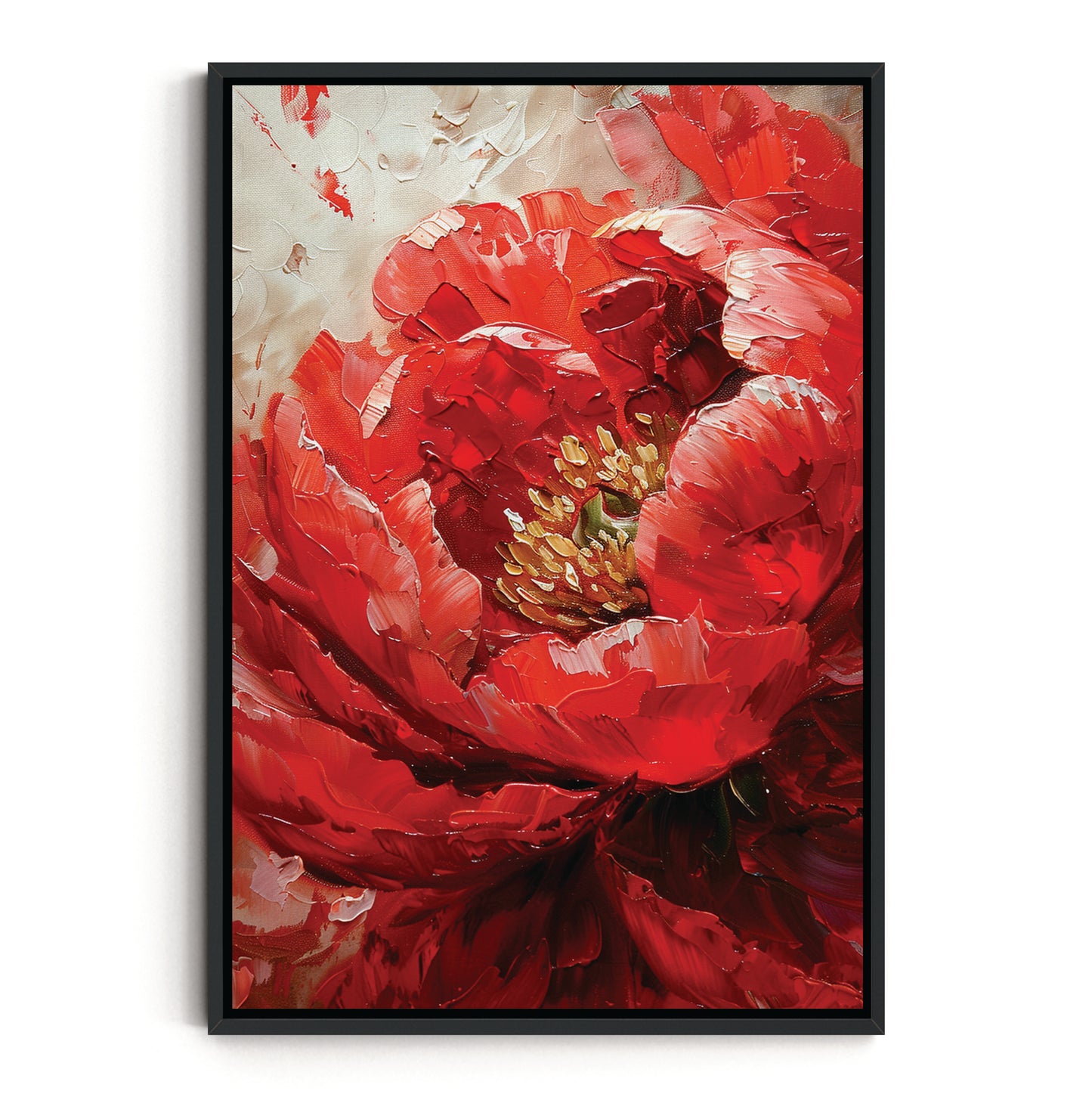 DARK PINK PEONY I CANVAS