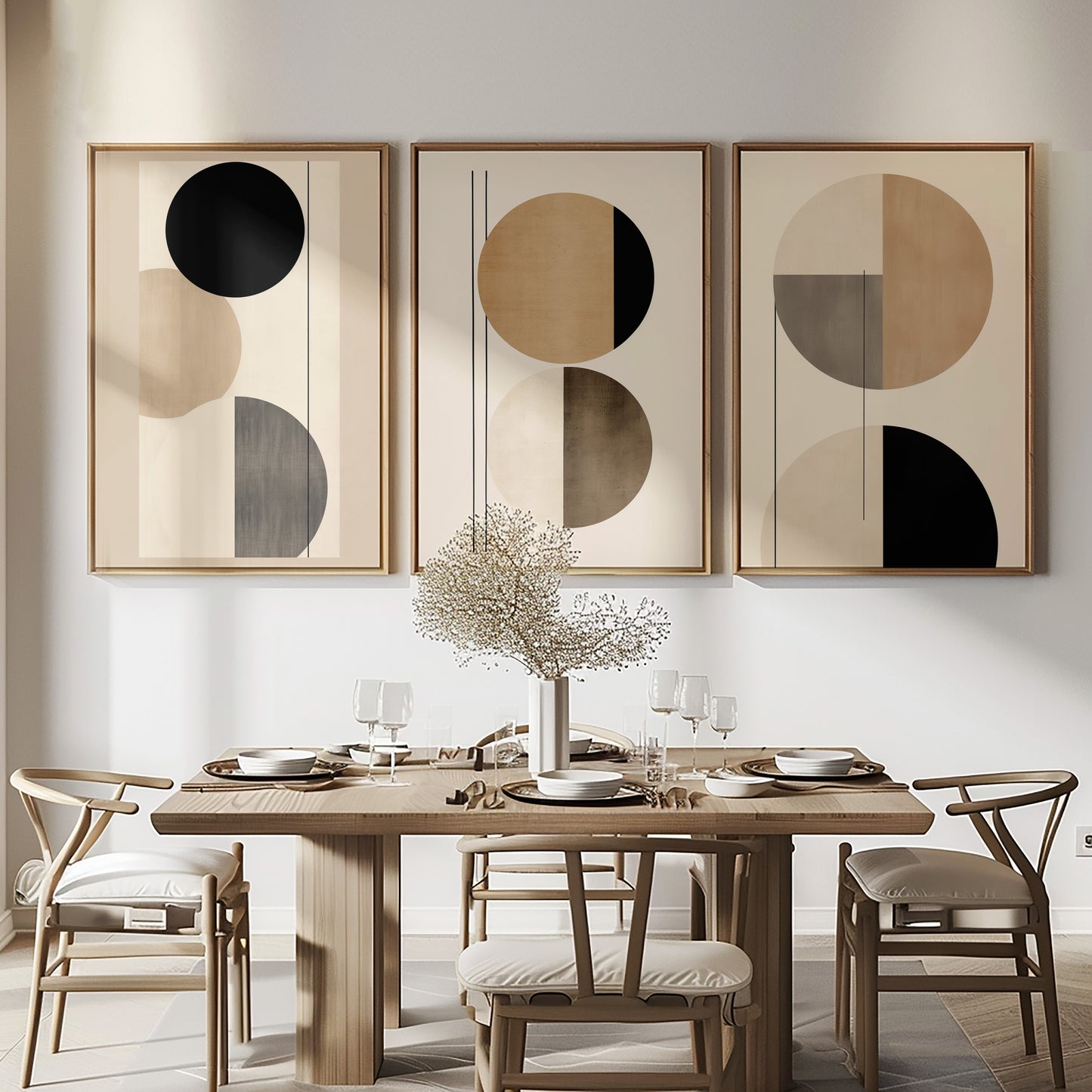 SET OF THREE - DUNE CANVAS