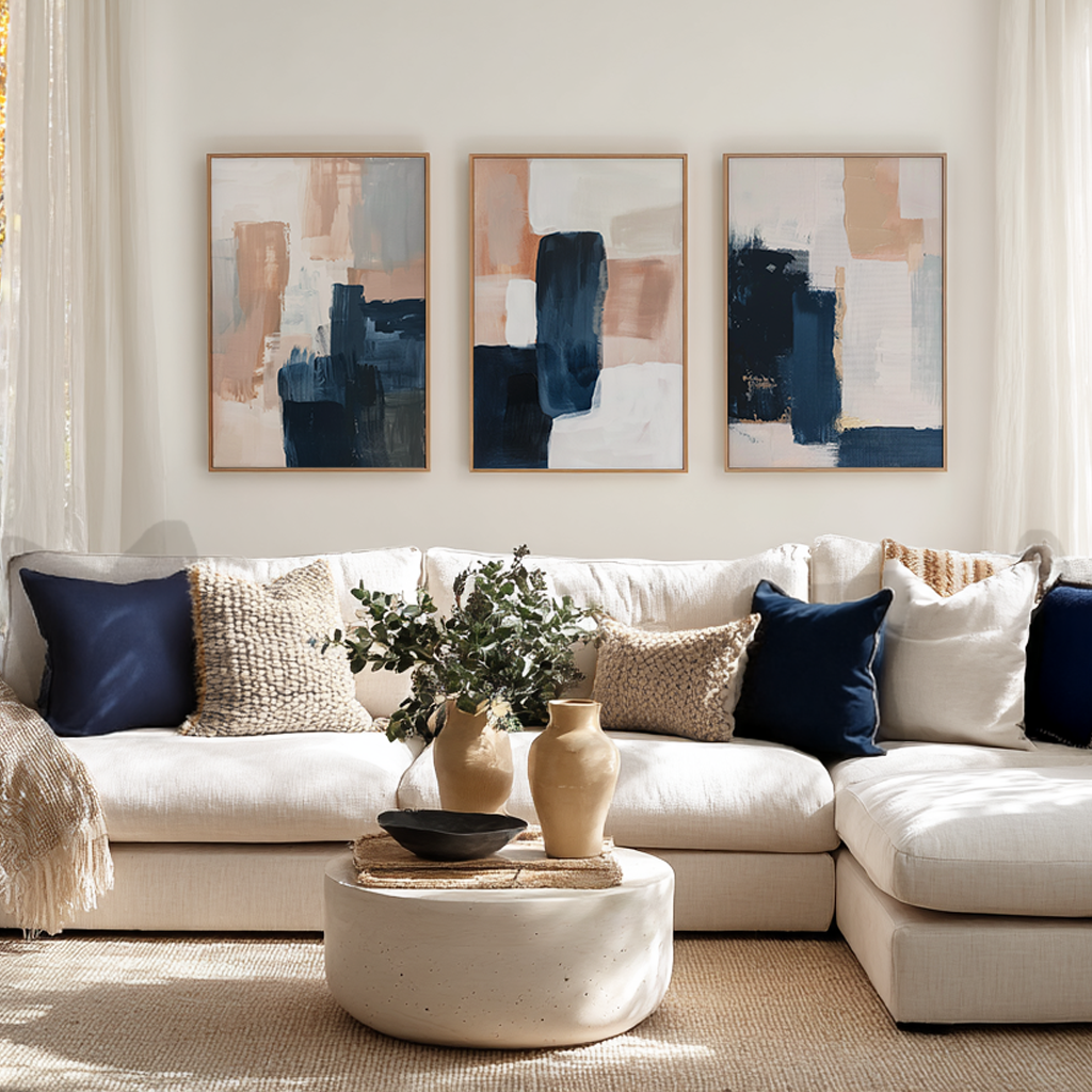SET OF THREE - FLOW CANVAS