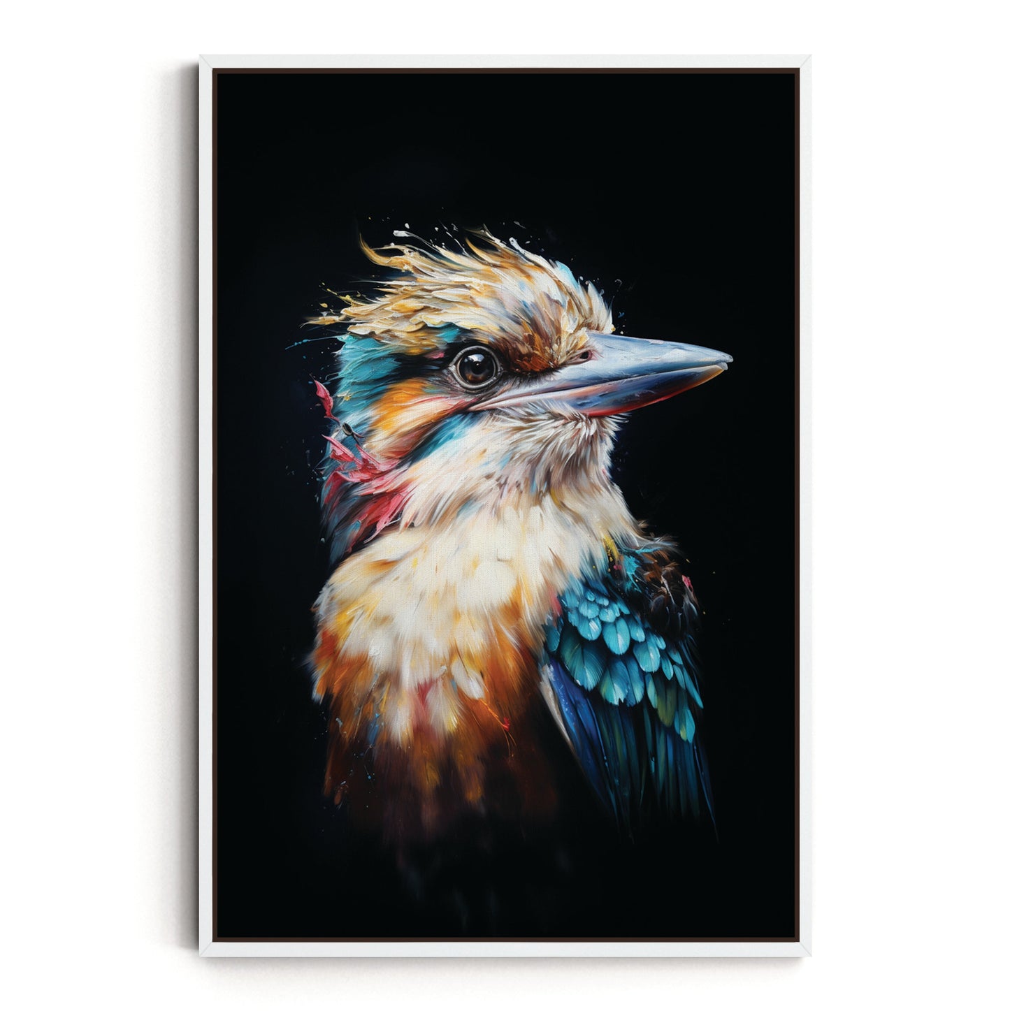 SET OF TWO - KOOKABURRA IN WATERCOLOUR CANVAS