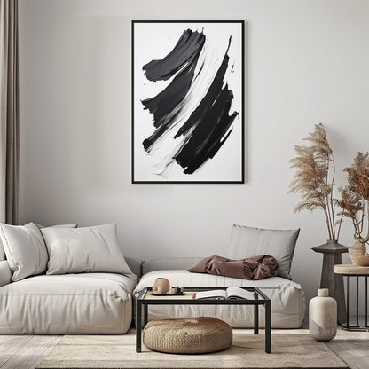 SET OF THREE - MONOCHROME CANVAS