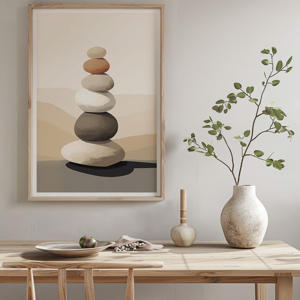 PEBBLE MOUNTAIN ART PRINT