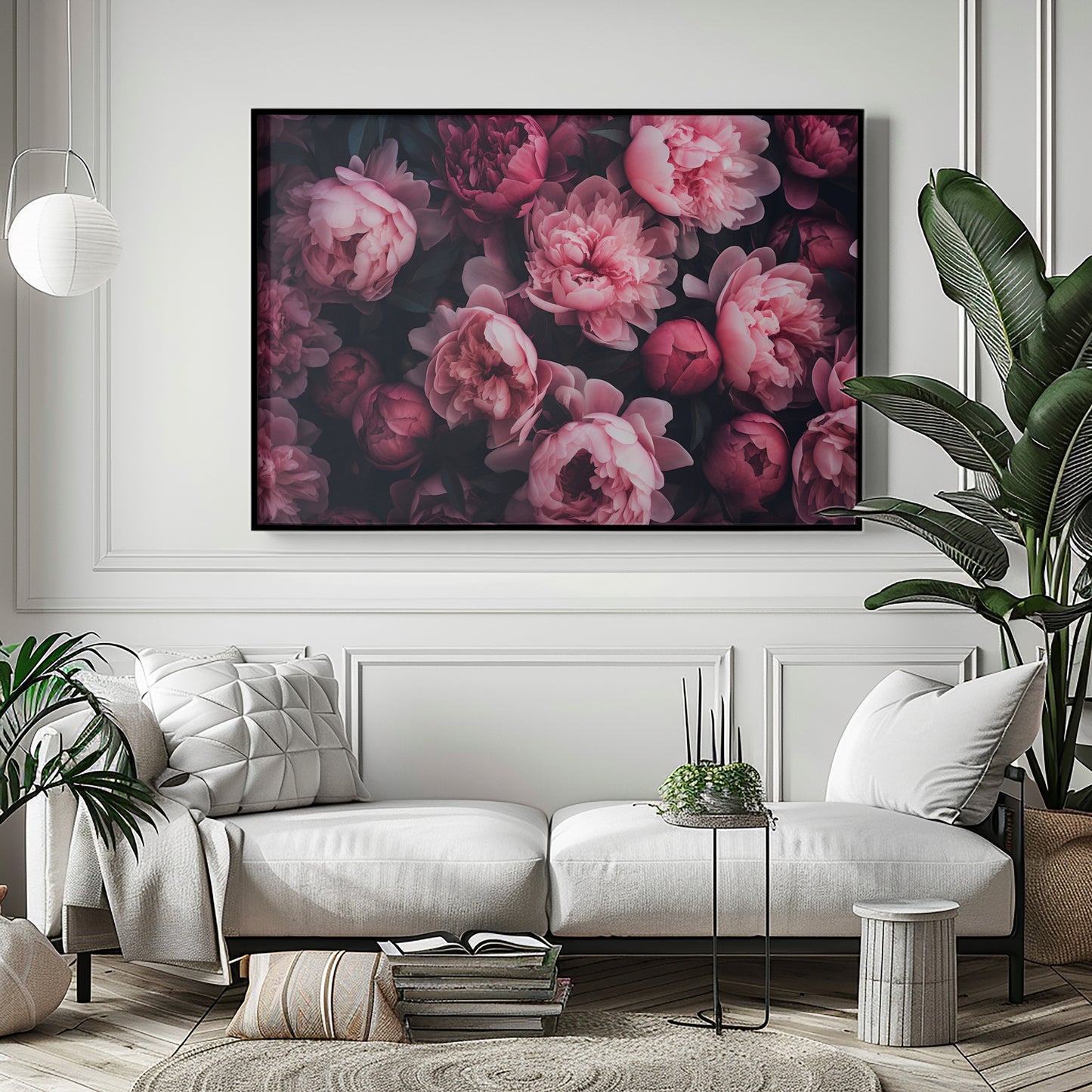 POSY OF PEONIES CANVAS