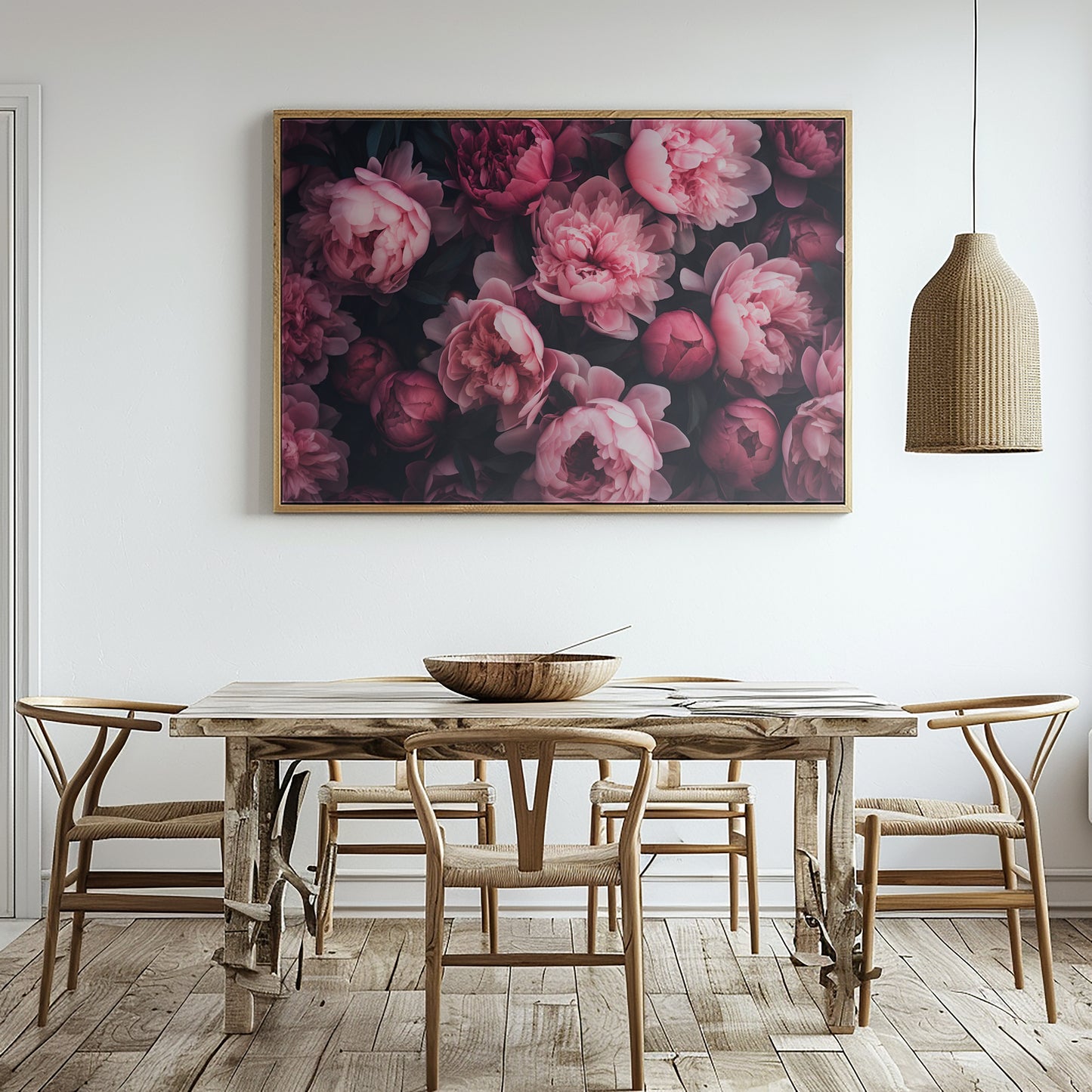 POSY OF PEONIES CANVAS