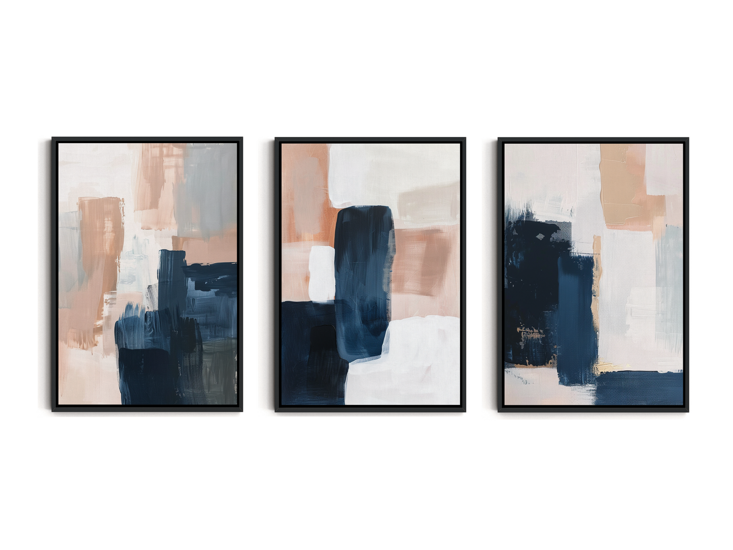 SET OF THREE - FLOW CANVAS