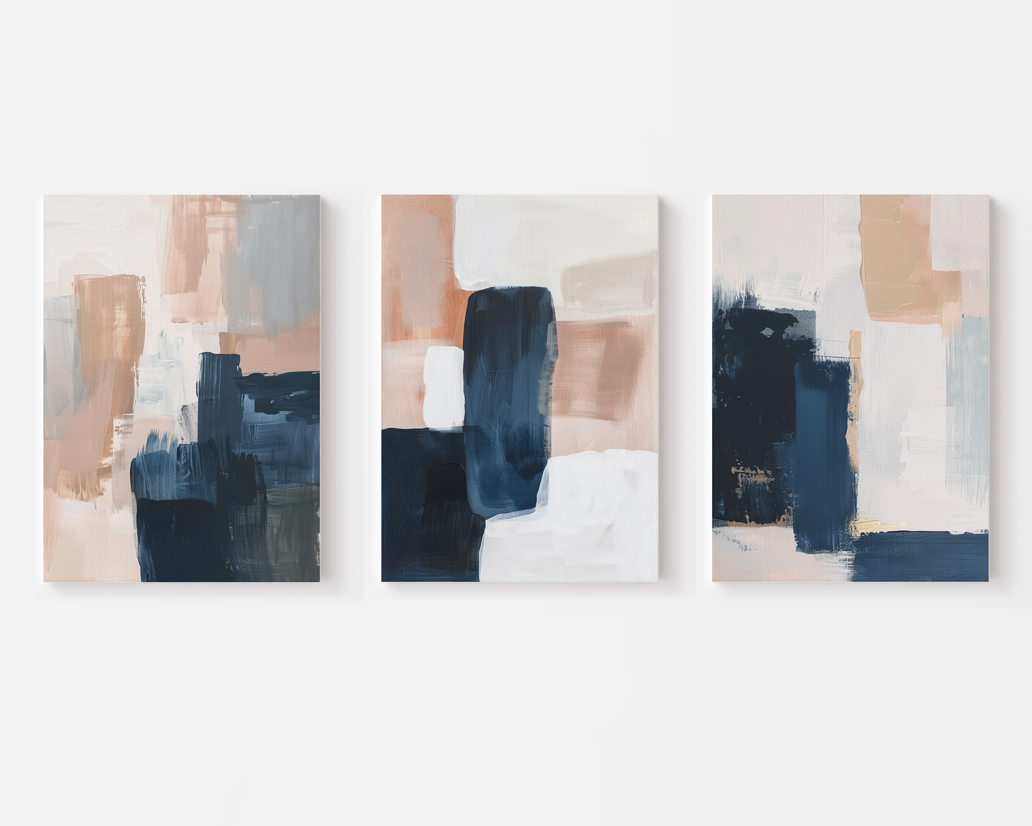 SET OF THREE - FLOW CANVAS