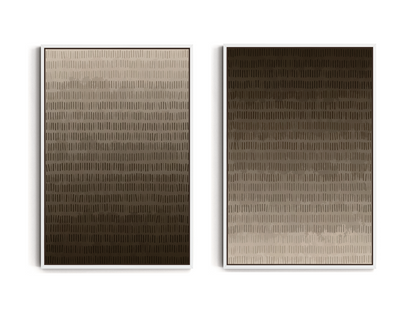 SET OF TWO - CHOCOLATE CANVAS