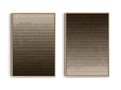 SET OF TWO - CHOCOLATE CANVAS
