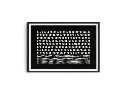 LINEAR BLACK HORIZONTAL ART PRINT