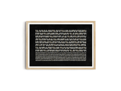 LINEAR BLACK HORIZONTAL ART PRINT