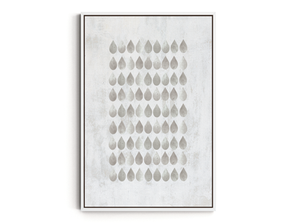SET OF THREE - GEOMETRIC GREY CANVAS