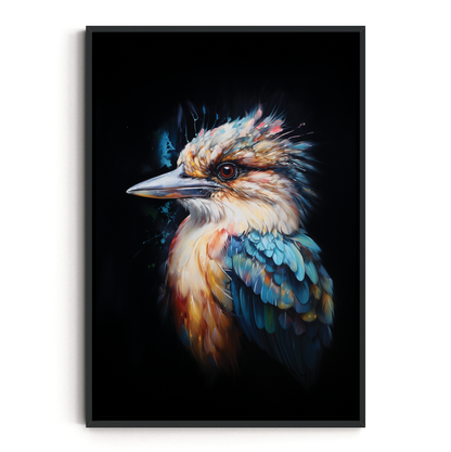 SET OF TWO - KOOKABURRA IN WATERCOLOUR CANVAS