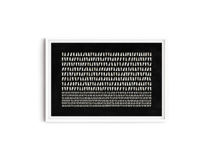 LINEAR BLACK HORIZONTAL ART PRINT