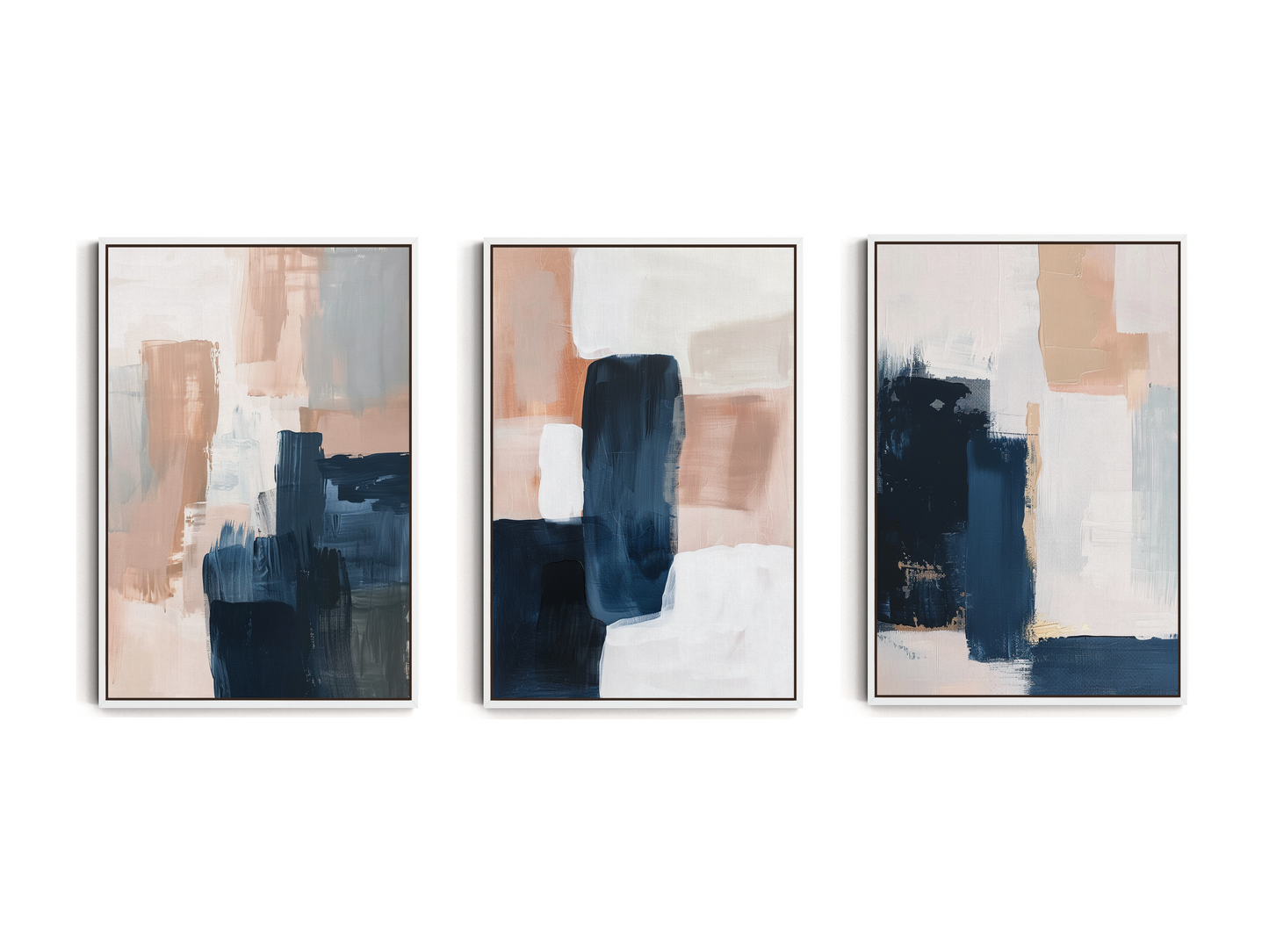 SET OF THREE - FLOW CANVAS