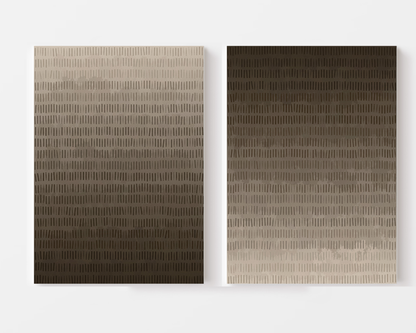 SET OF TWO - CHOCOLATE CANVAS