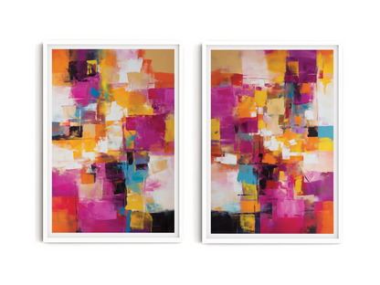 SET OF TWO - RHYTHM ART PRINT