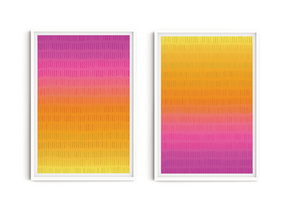 SET OF TWO - ZEST ART PRINT