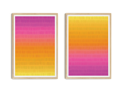 SET OF TWO - ZEST ART PRINT